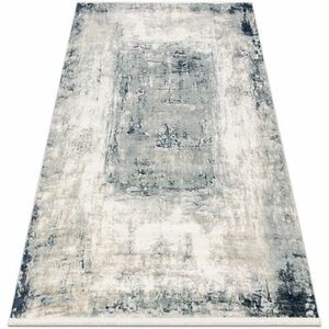 Szőnyegek Rugsx DISTIN 0845A fehér / sötétkék / kék 80x150 cm kép