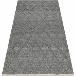 Szőnyegek Rugsx Gyapjú szőnyeg TAHAR 99001K antracit - KÉZI 120x180 cm kép