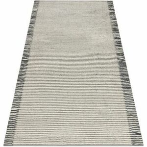 Szőnyegek Rugsx Gyapjú szőnyeg TAHAR 99003F krém / szürke 90x150 cm kép