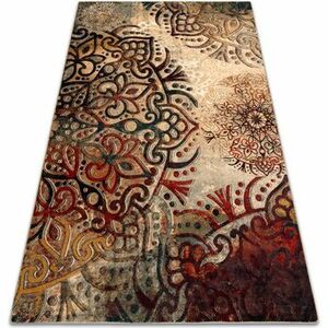 Szőnyegek Rugsx POLONIA gyapjú szőnyeg Boho rozetta piros 200x300 cm kép