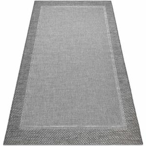 Szőnyegek Rugsx Fonott sizal szőnyeg boho 46201575 Keret szürke 120x170 cm kép