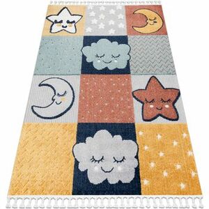 Szőnyegek Rugsx Szőnyeg YOYO GD52 szürke / sárga - 160x220 cm kép