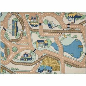 Szőnyegek Rugsx REBEL ROADS Playtime 32 Kisváros, csúszásmentes 95x133 cm kép