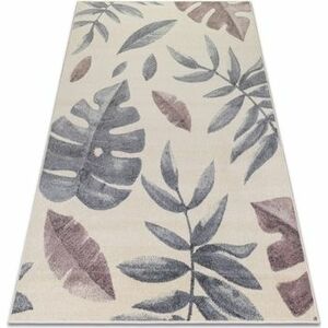 Szőnyegek Rugsx Szőnyeg futó 78428 krém / rózsaszín Levelek 160x220 cm kép