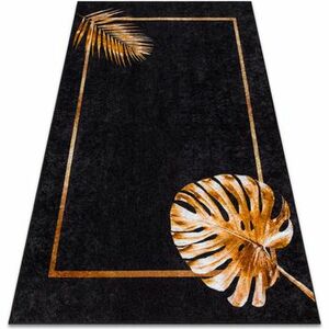 Szőnyegek Rugsx MIRO 51518.805 mosható szőnyeg Levelek, keret cs 160x220 cm kép