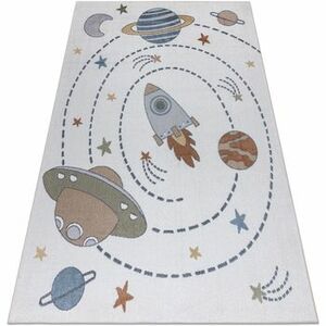 Szőnyegek Rugsx Szőnyeg BONO 8288 Hely, bolygók krém/antracit 200x290 cm kép