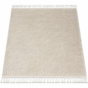 Szőnyegek Rugsx Szőnyeg BERBER 9000 square krém Rojt shaggy 120x120 cm kép