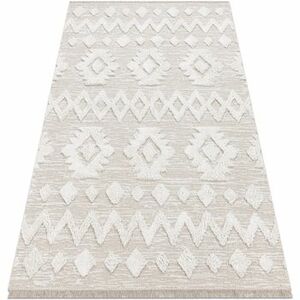 Szőnyegek Rugsx Fonott Sizal szőnyeg MOROC 22319 rombuszok boho 155x220 cm kép