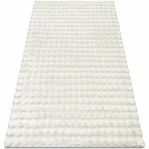 Szőnyegek Rugsx Szőnyeg BUBBLE fehér 11 NYÚL SZŐRME UTÁNZÁSA 60x100 cm kép
