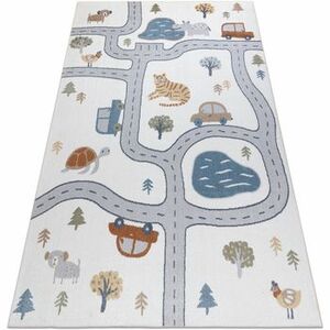 Szőnyegek Rugsx Szőnyeg BONO 8283 Utca, állatok krém / 80x150 cm kép