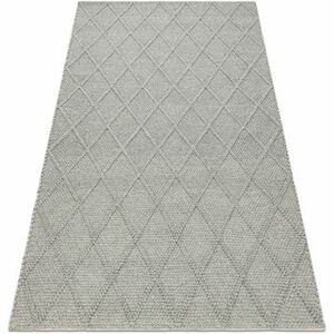 Szőnyegek Rugsx Gyapjú szőnyeg TAHAR 99001G szürke - KÉZI 90x150 cm kép