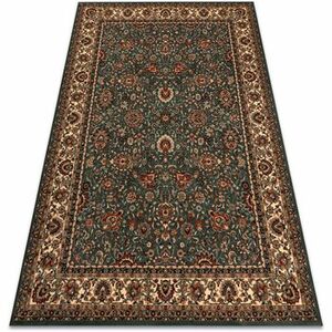 Szőnyegek Rugsx KASHQAI 4362 410 gyapjú szőnyeg dísz zöld 67x130 cm kép