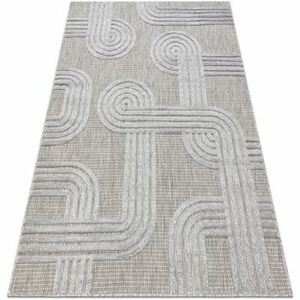 Szőnyegek Rugsx Sizal SANTO szőnyeg 1001 geometrikus szürke 160x220 cm kép