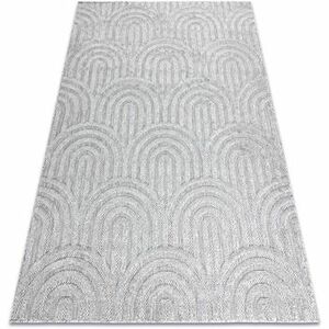Szőnyegek Rugsx Sizal SANTO szőnyeg 0537 geometrikus szürke 120x170 cm kép