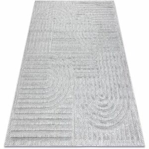 Szőnyegek Rugsx Sizal SANTO szőnyeg 0989 geometrikus szürke 200x290 cm kép