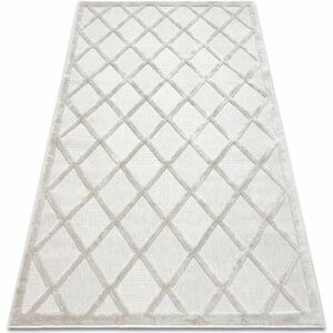 Szőnyegek Rugsx Sizal SANTO szőnyeg 58365B rács bézs 180x270 cm kép