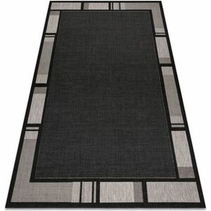 Szőnyegek Rugsx Fonott sizal floorlux szőnyeg 20195 FEKETE / 140x200 cm kép