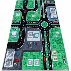 Szőnyegek Rugsx JUNIOR 52052.802 mosható szőnyeg Város, utcák 80x150 cm kép
