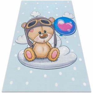 Szőnyegek Rugsx BAMBINO 43030 mosható szőnyeg Mackó, a pilóta 160x220 cm kép