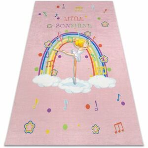 Szőnyegek Rugsx BAMBINO 41870 mosható szőnyeg Balerina, szivárv 140x200 cm kép