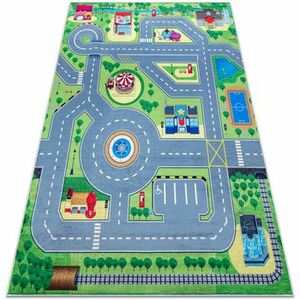 Szőnyegek Rugsx BAMBINO 9028 mosható szőnyeg Város, utcák gyer 160x220 cm kép