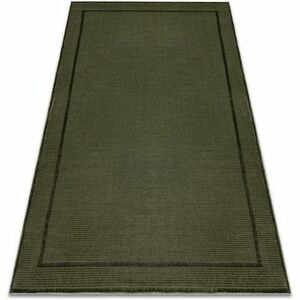 Szőnyegek Rugsx Szőnyeg AURA J2659A zöld - Keret, vonalak 80x150 cm kép