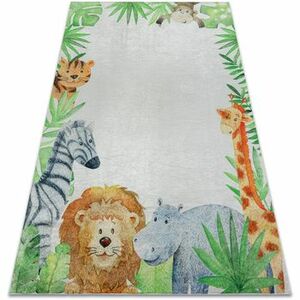 Szőnyegek Rugsx BAMBINO 54090 mosható szőnyeg Állatok, Afrika g 140x200 cm kép