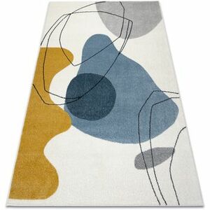 Szőnyegek Rugsx Szőnyeg FUSION 7158 fehér / sárga / 120x170 cm kép