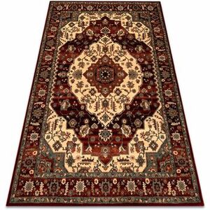 Szőnyegek Rugsx KASHQAI 4377 300 gyapjú szőnyeg dísz bordó 160x240 cm kép