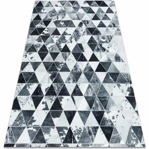 Szőnyegek Rugsx Szőnyeg PATCHWORK 21722 szürke - Marhabőr, hár 160x230 cm kép
