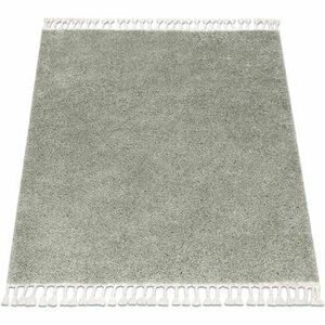 Szőnyegek Rugsx Szőnyeg BERBER 9000 square zöld Rojt shaggy 120x120 cm kép