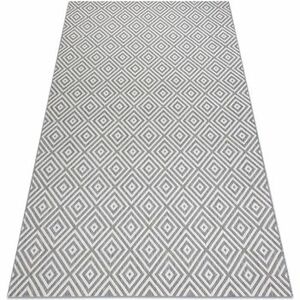 Szőnyegek Rugsx Fonott sizal flat szőnyeg 48607637 Négyzetek rom 80x150 cm kép