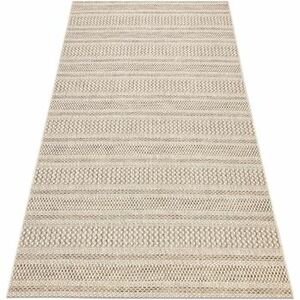 Szőnyegek Rugsx Fonott sizal szőnyeg boho 46209651 Csík bézs 160x230 cm kép