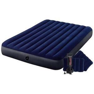 Matracok Intex Matelas gonflable Classic Downy 2 places bleu kép