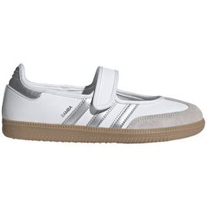 Divat edzőcipők adidas Samba Jane White Silver Metallic (Women's) kép