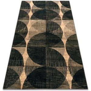Szőnyegek Rugsx Gyapjú szőnyeg Omega FADO geometrikus jadeit zö 200x300 cm kép