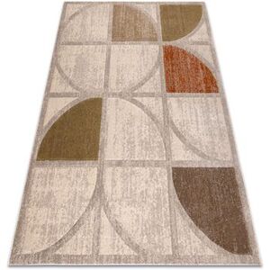 Szőnyegek Rugsx ARCANA 1550 szőnyeg krém / zöld, geometrikus, 80x150 cm kép