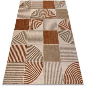 Szőnyegek Rugsx ARCANA 2160 szőnyeg krém / narancs, geometrikus, 180x270 cm kép