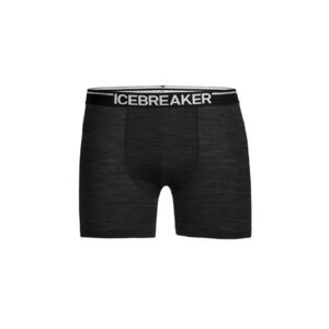 ICEBREAKER Sport alsónadrágok 'Anatomica' fekete / fekete melír / fehér kép