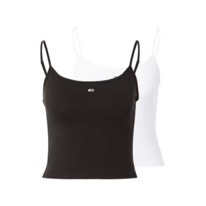Tommy Jeans Top 'ESSENTIAL' fekete / fehér kép