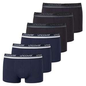 uncover by SCHIESSER Boxeralsók tengerészkék / szürke / fekete / fehér kép