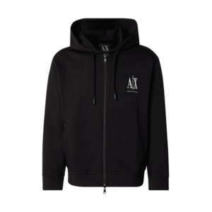 ARMANI EXCHANGE Tréning dzseki fekete / fehér kép