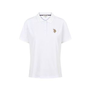 U.S. POLO ASSN. Póló 'UWHariet' mustár / fehér kép