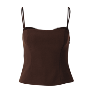Abercrombie & Fitch Top sötét barna / fekete kép