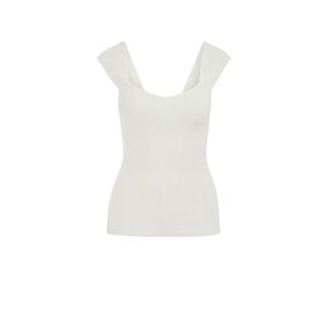 WE Fashion Top piszkosfehér kép