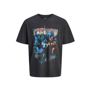 JACK & JONES Póló 'JORBAND' kék / világospiros / fekete kép