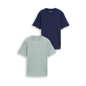 TOM TAILOR DENIM Póló sötétkék / menta kép