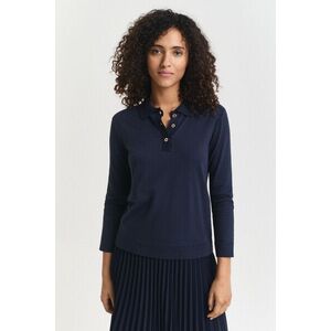 PÓLÓ GANT REG SEAMLESS BUTTON LS POLO EVENING BLUE kép