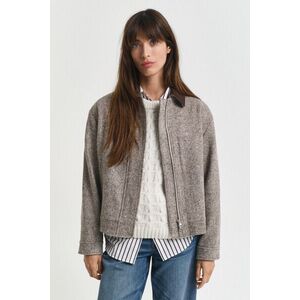 DZSEKI GANT CONTRAST COLLAR WOOL JACKET DEEP BROWN kép