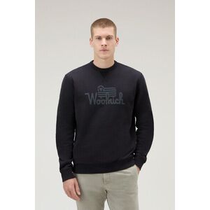 Melegítő Felső Woolrich Organic Cotton Sweatshirt Black kép